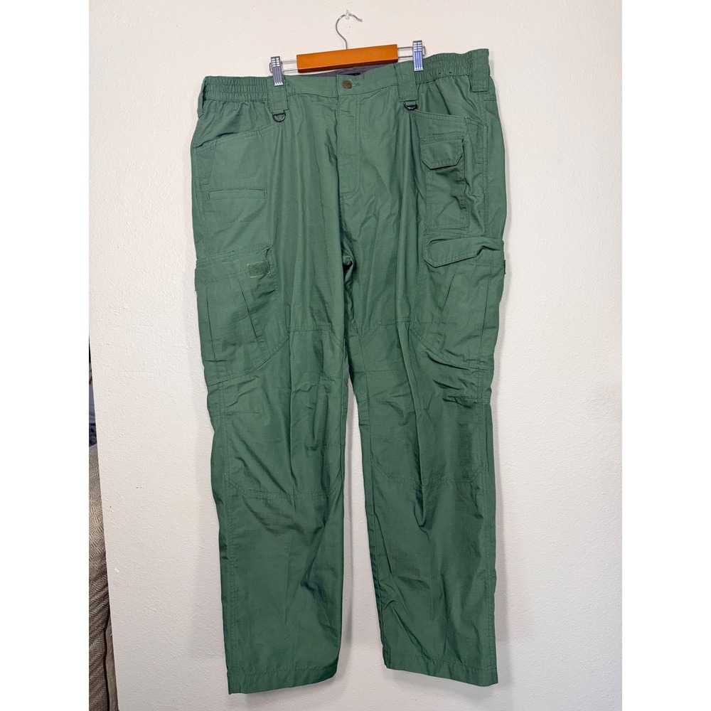 CQR Mens Tactical Cargo Pants 42x32 Olive Green Ripstop Work Outdoor Military